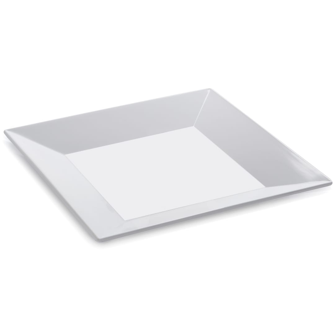 G.E.T. ML-103-W Siciliano White Melamine 8" Square Plate