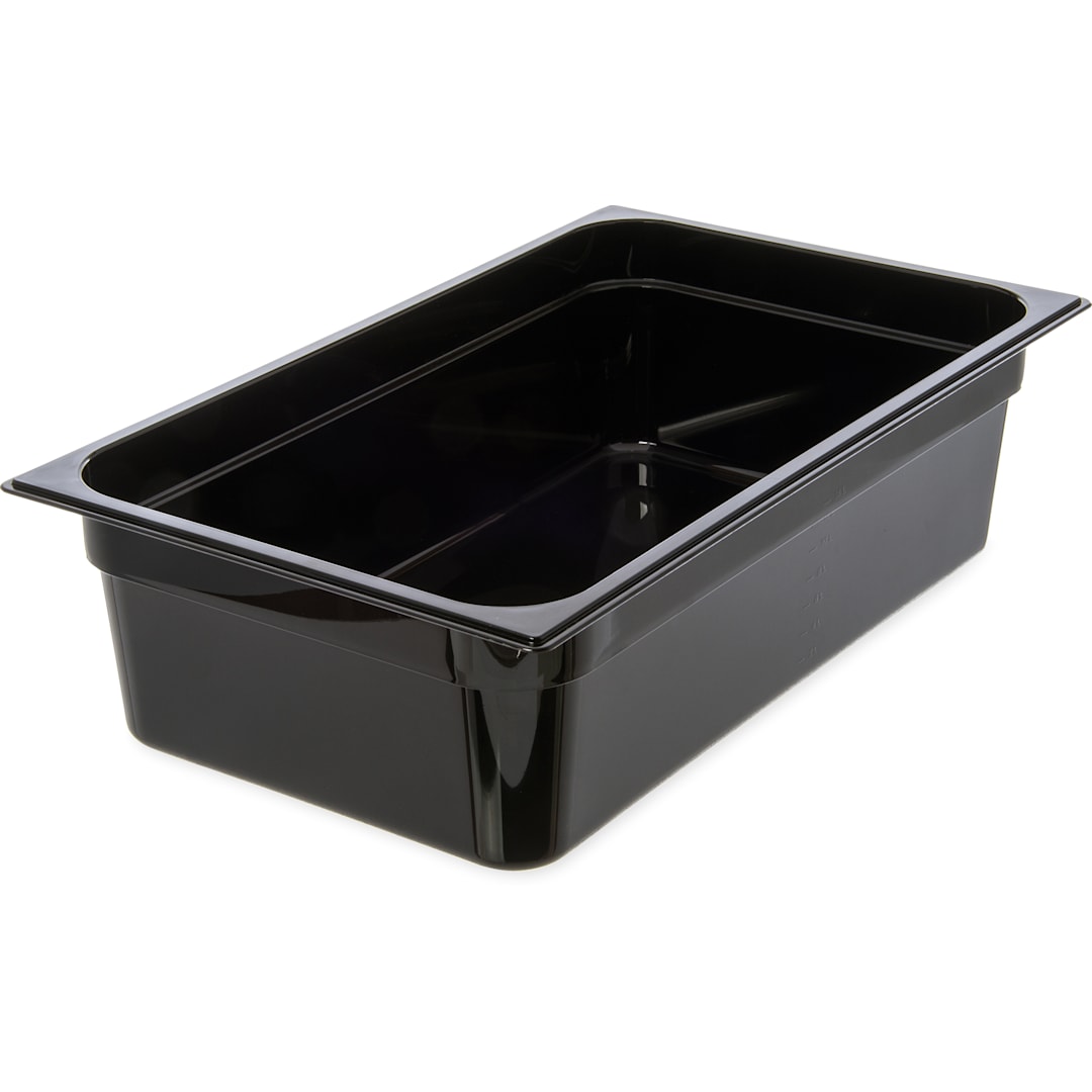 Carlisle 10202B03 StorPlus Black Full Size x 6"D Food Pan