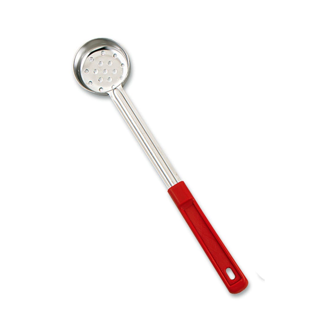 Browne Foodservice 5757421 S/S 2 Oz Perforated Portioner w/ Red Handle