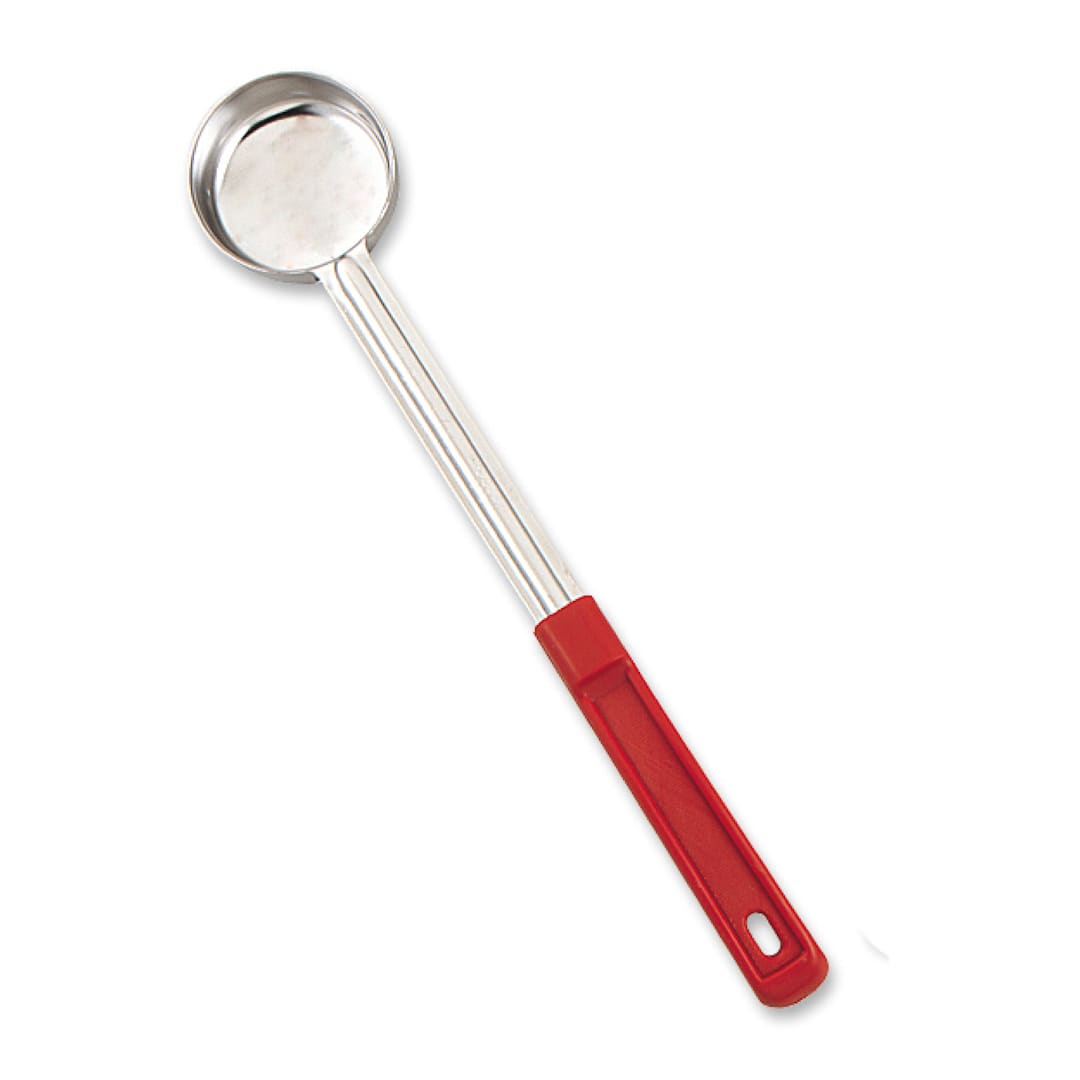 Browne Foodservice 5757420 S/S Solid 2 Oz Portioner with Red Handle