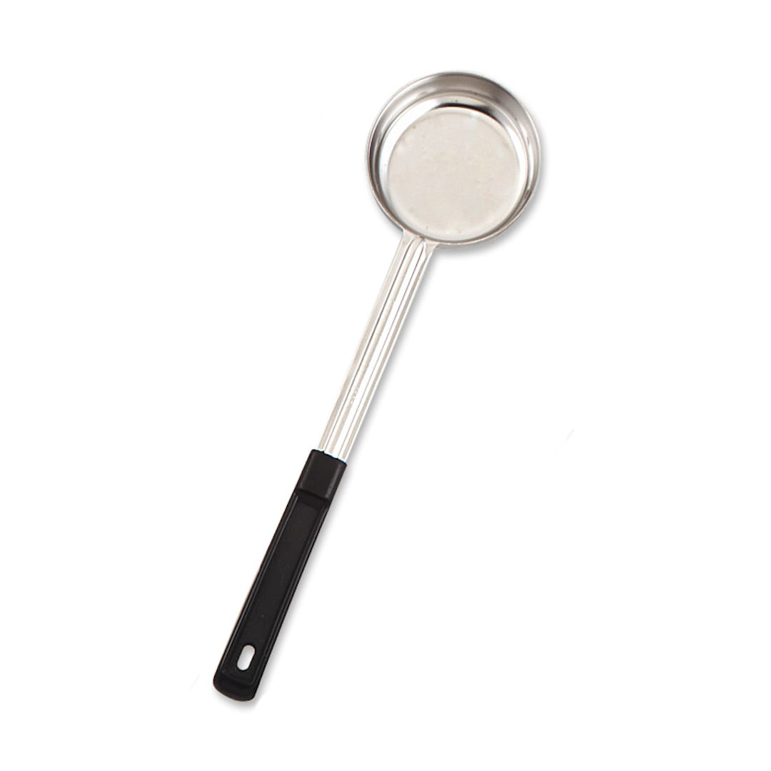 Browne Foodservice 5757460 S/S Solid 6 Oz Portioner with Black Handle