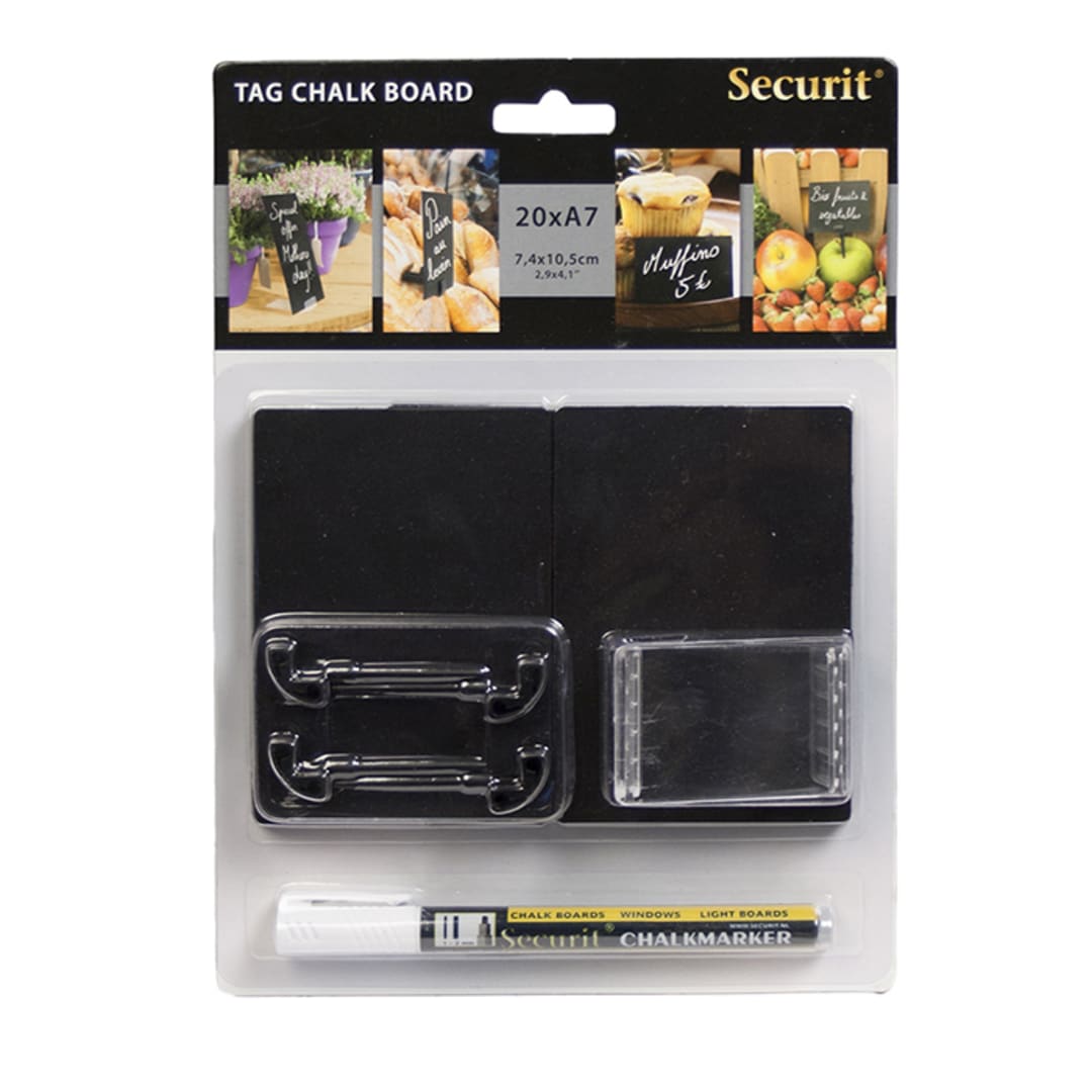 American Metalcraft TAGA7WT 3 x 4 Inch Mini-Chalk Card