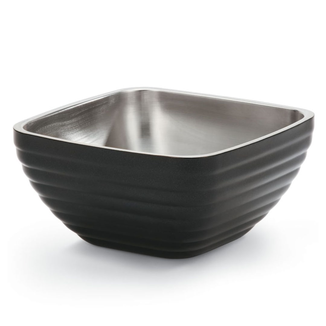 Vollrath 4763560 Black S/S Square Beehive Style 5.2 Quart Bowl