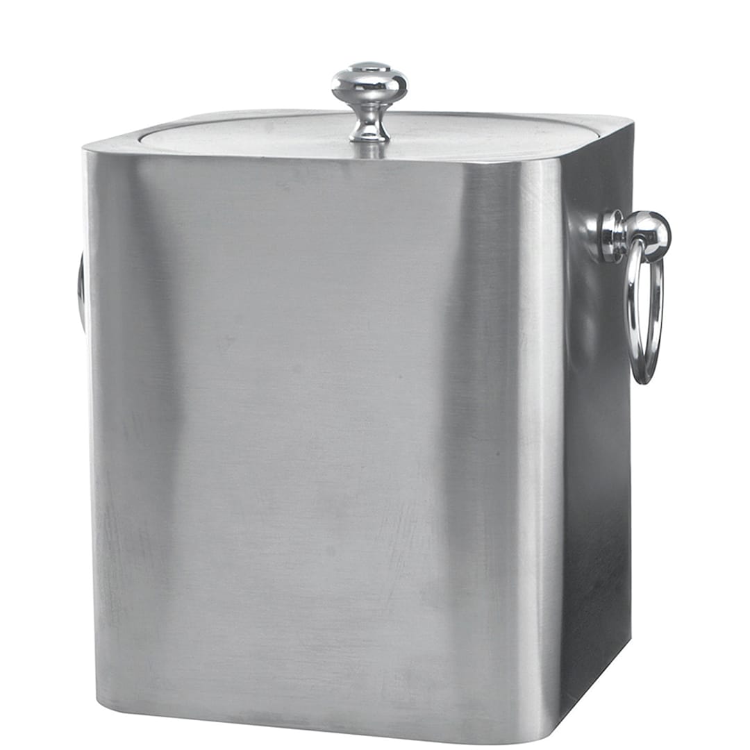 Service Ideas IBSQ3BS S/S 3 Liter Square Ice Bucket