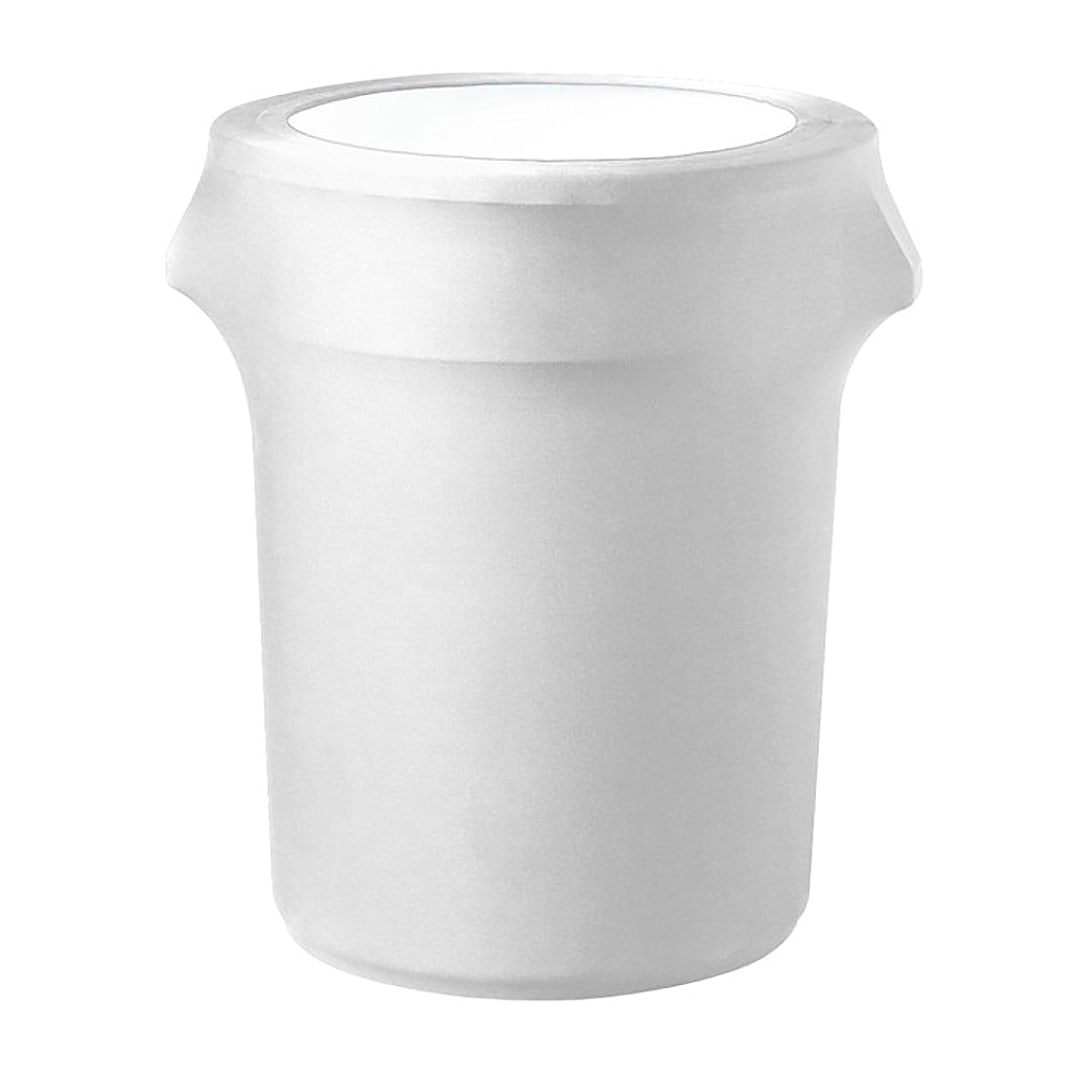Snap Drape CONTOURCOVERTRASH-32 White Cover For 32/35 Gallon Trash Can
