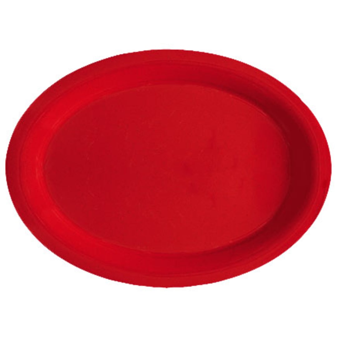 G.E.T. OP-135-RSP Red Sensation Melamine 13.5" Platter - Dozen