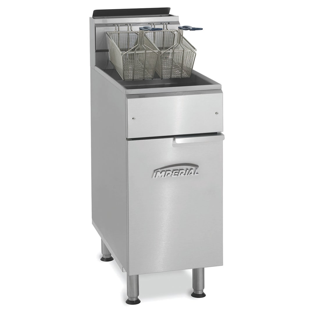 Imperial Cooking 40 Lb. Natural Gas 105,000 BTU Fryer w/ S/S Pot