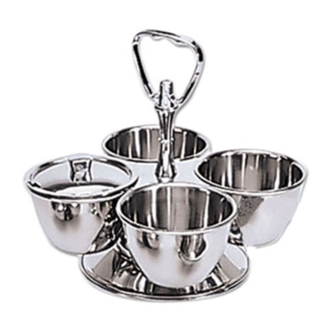 Adcraft® MLS-4 Stainless Steel 4 Bowl Revolving Server