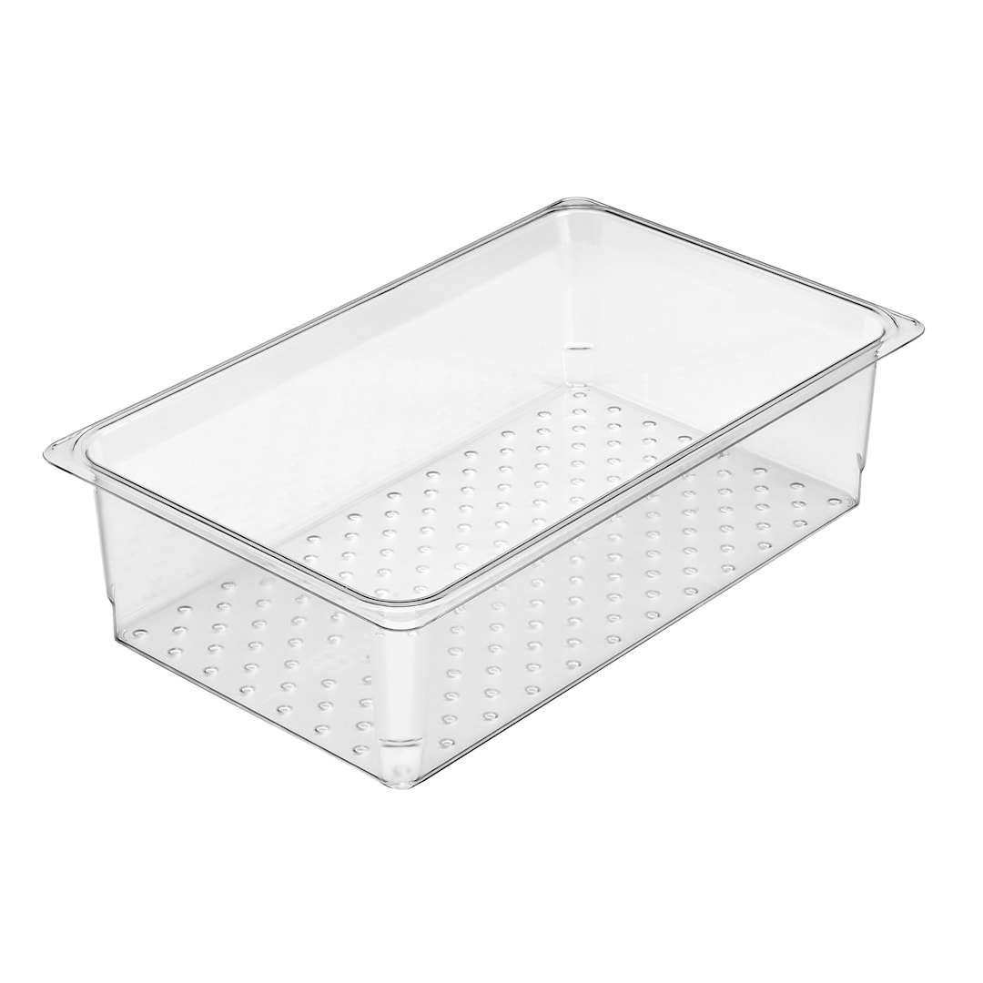 Cambro 15CLRCW135 Camwear Clear Colander for 5" D Full Size Food Pan