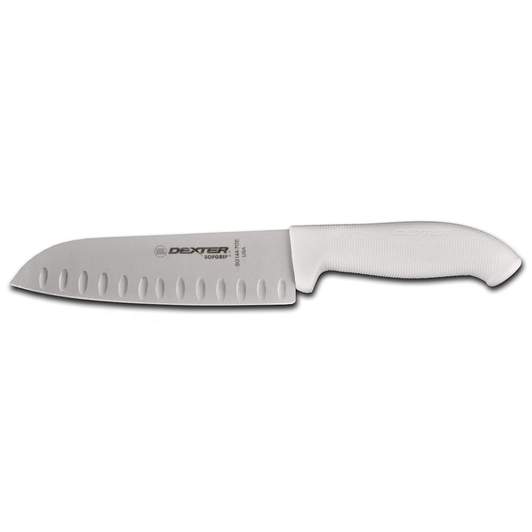 Dexter Russell SG144-7GE-PCP SofGrip 7" Duo-Edge Santoku Knife