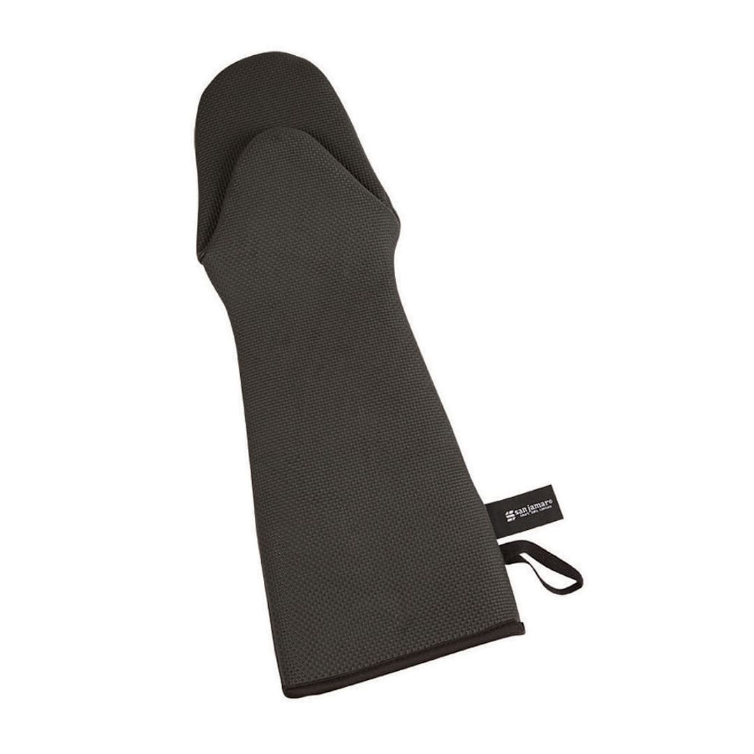 San Jamar® UPM17BK Black Ultigrips® Puppet Style Oven Mitt