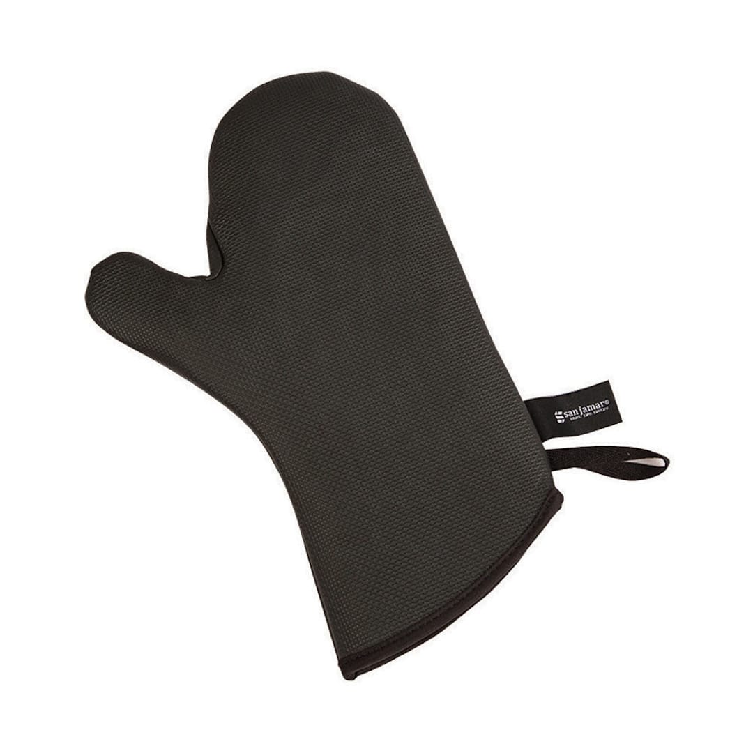 San Jamar® UCMX13BK Black 13" Ultigrips® Oven Mitt