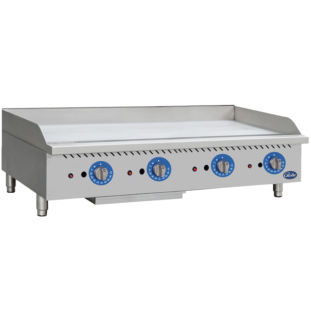 Globe Food Equipment GG48TG Countertop Thermostatic 48" Gas Griddle