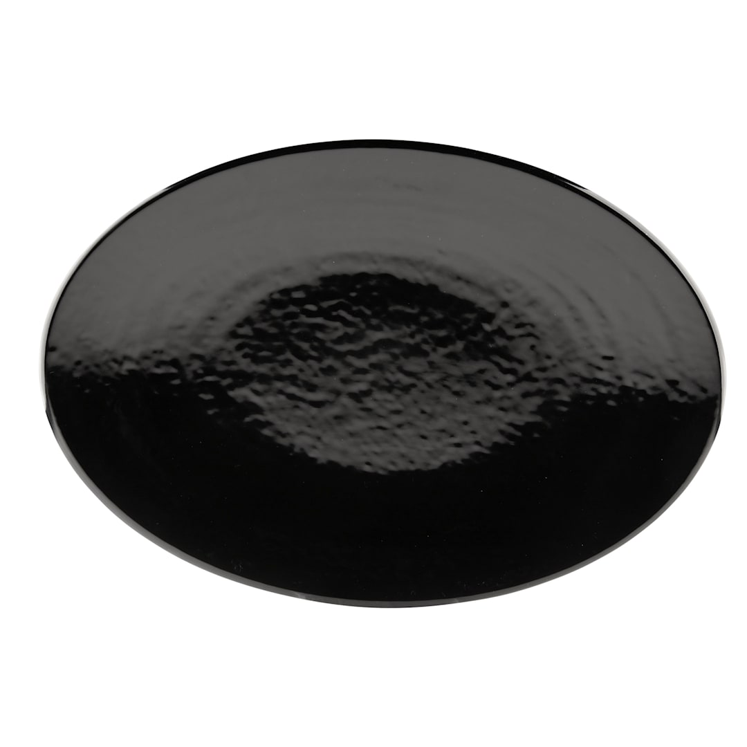 EGS D812RR-B Pebble Creek Black Oval Platter - 6 / CS