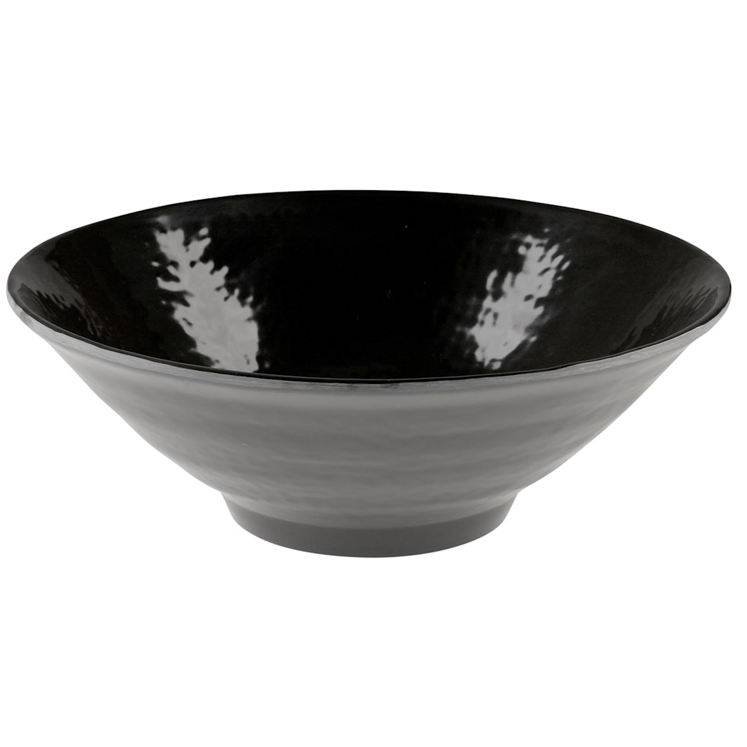 EGS D1010RR-B Pebble Creek 40 Oz. Black Bowl - 6 / CS