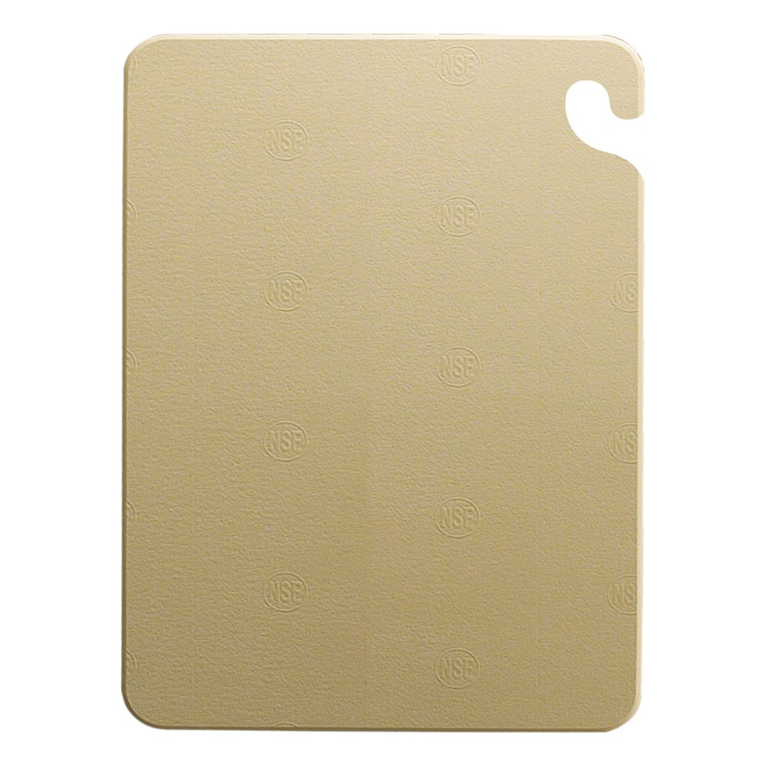 San Jamar CB152012BR Cut-N-Carry Brown 15 x 20" Cutting Board