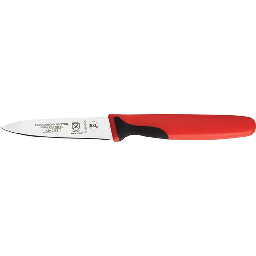 Mercer Culinary® M23930RD Millennia® 3" Red Paring Knife