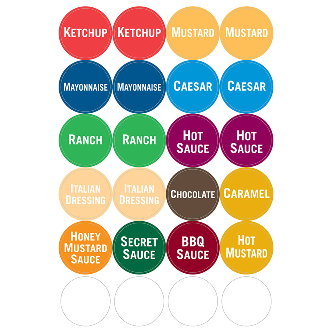 FIFO 8010-024 Start Label Sheet for Sauces