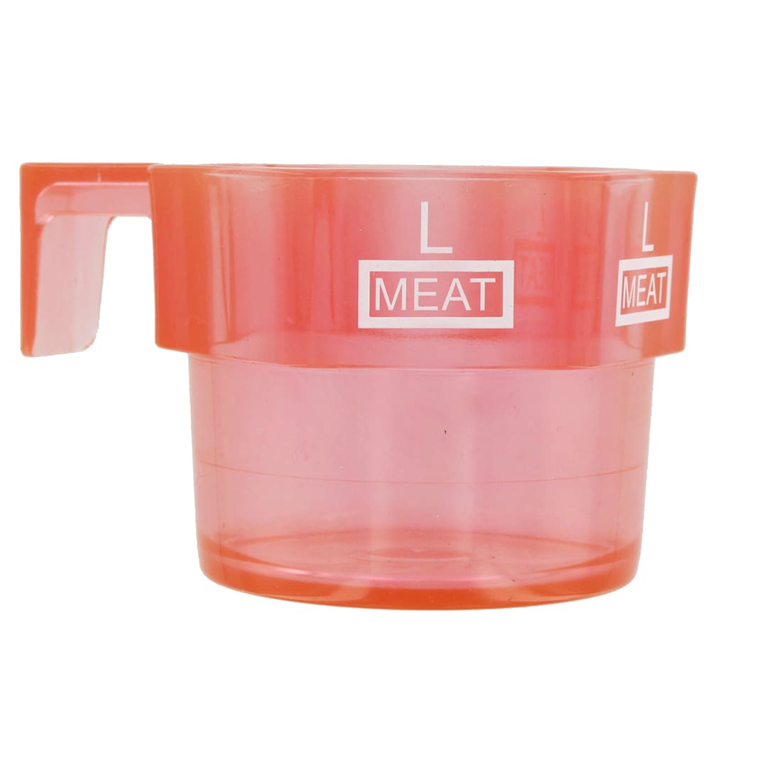 Scholar Craft Products Acrylic Red with White Large Meat Cup