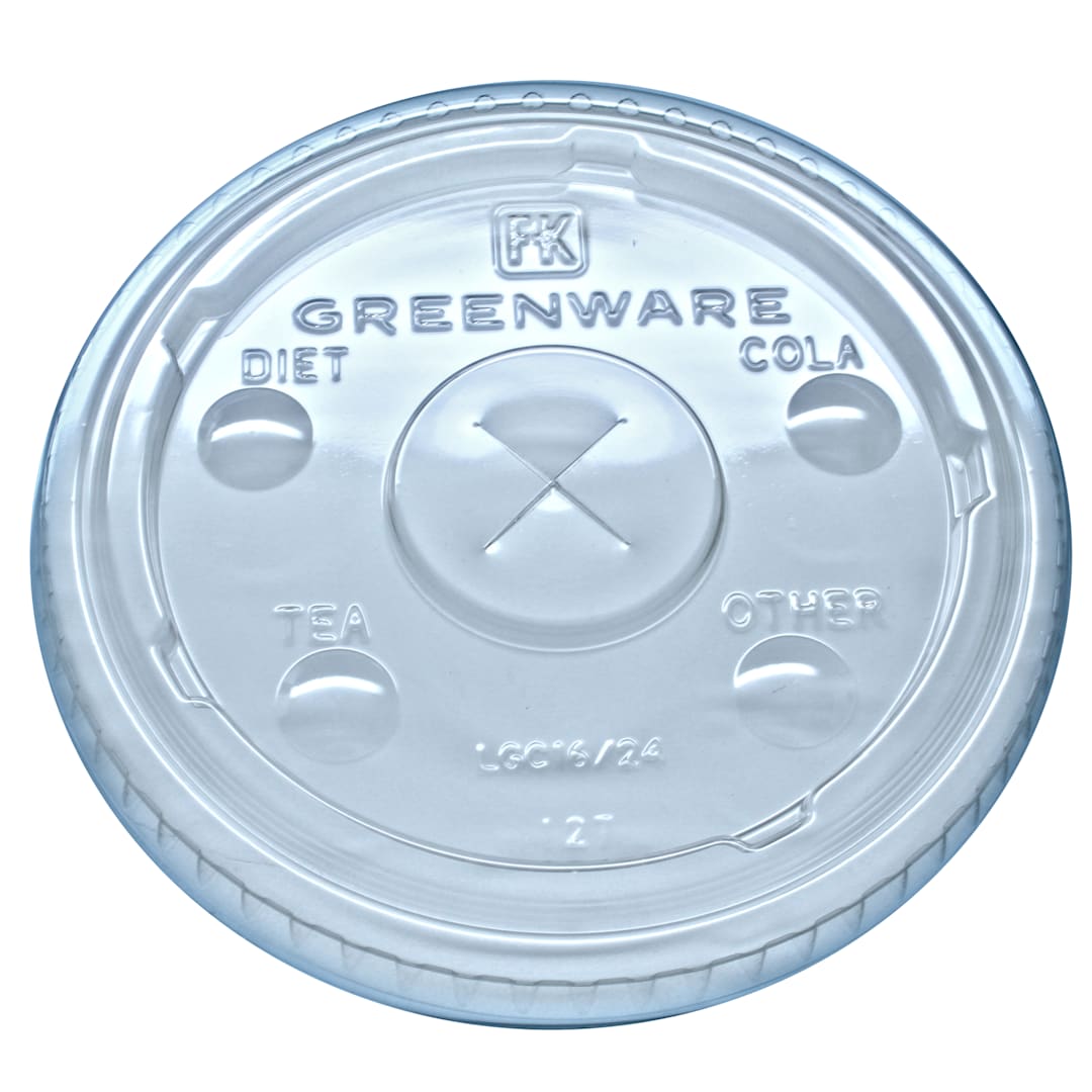 Fabri-Kal 9509112 Greenware X-Slot Lid with Flavor Buttons - 1000 / CS