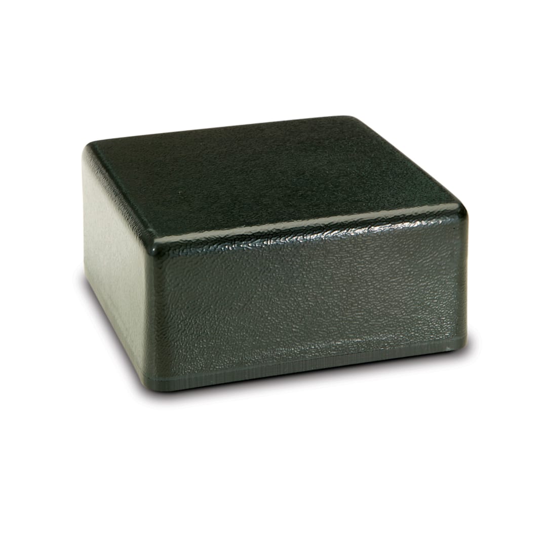 Delfin CR-663-17 6 x 6 x 3 Black ABS Square Cube Elevation Riser