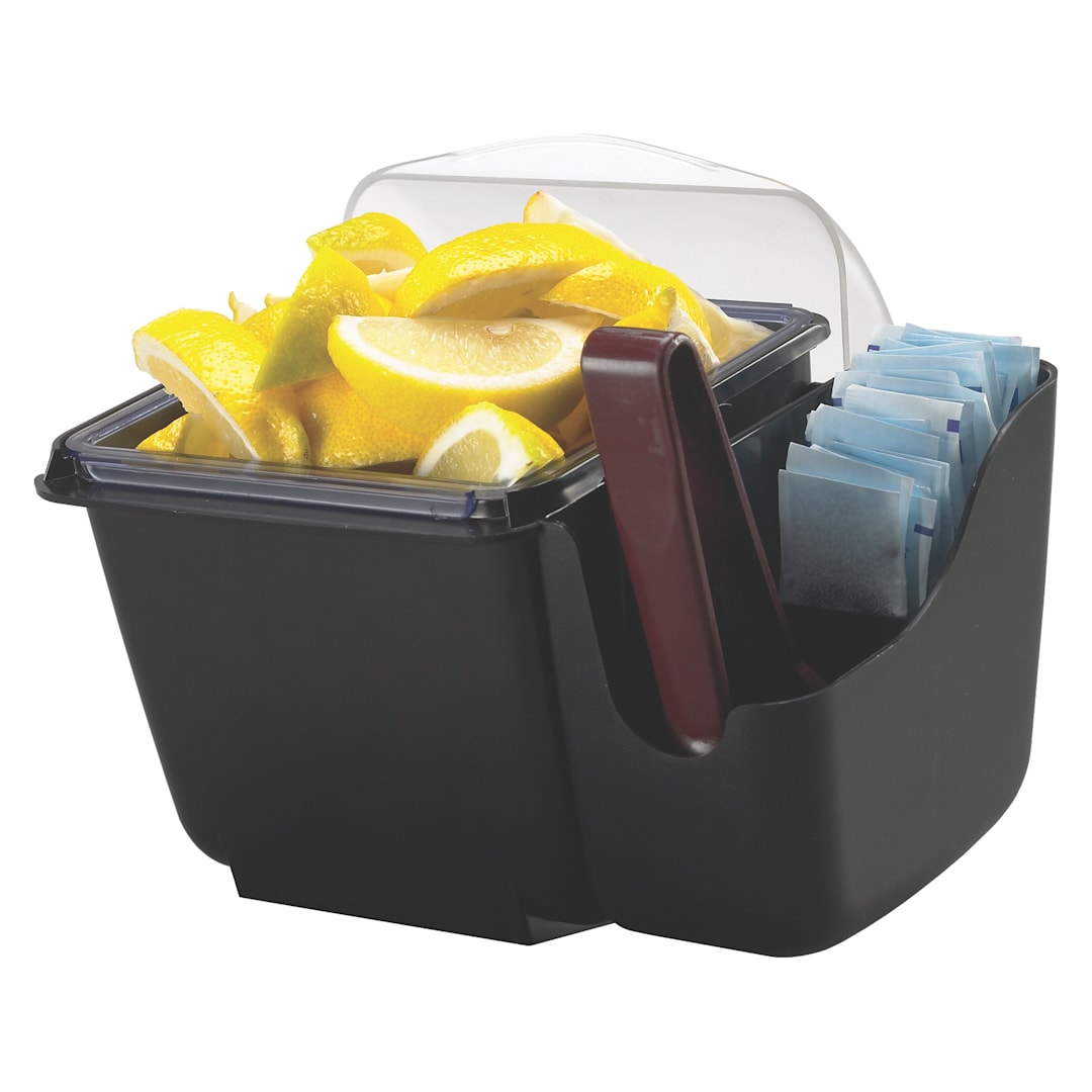 San Jamar BD2002CAR Mini Dome® 1 Quart Condiment Center with Caddy