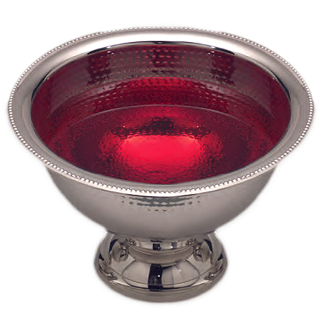 American Metalcraft HMPB12 Hammered S/S 8 Qt. Punch Bowl