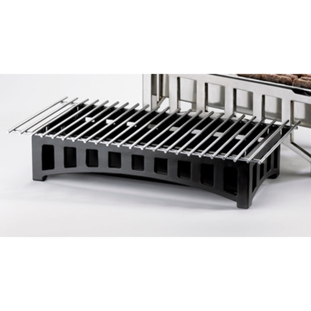 Cal-Mil 1364-22-13 Mission Black 19.75 x 10 x 4" Cook N Serve Riser