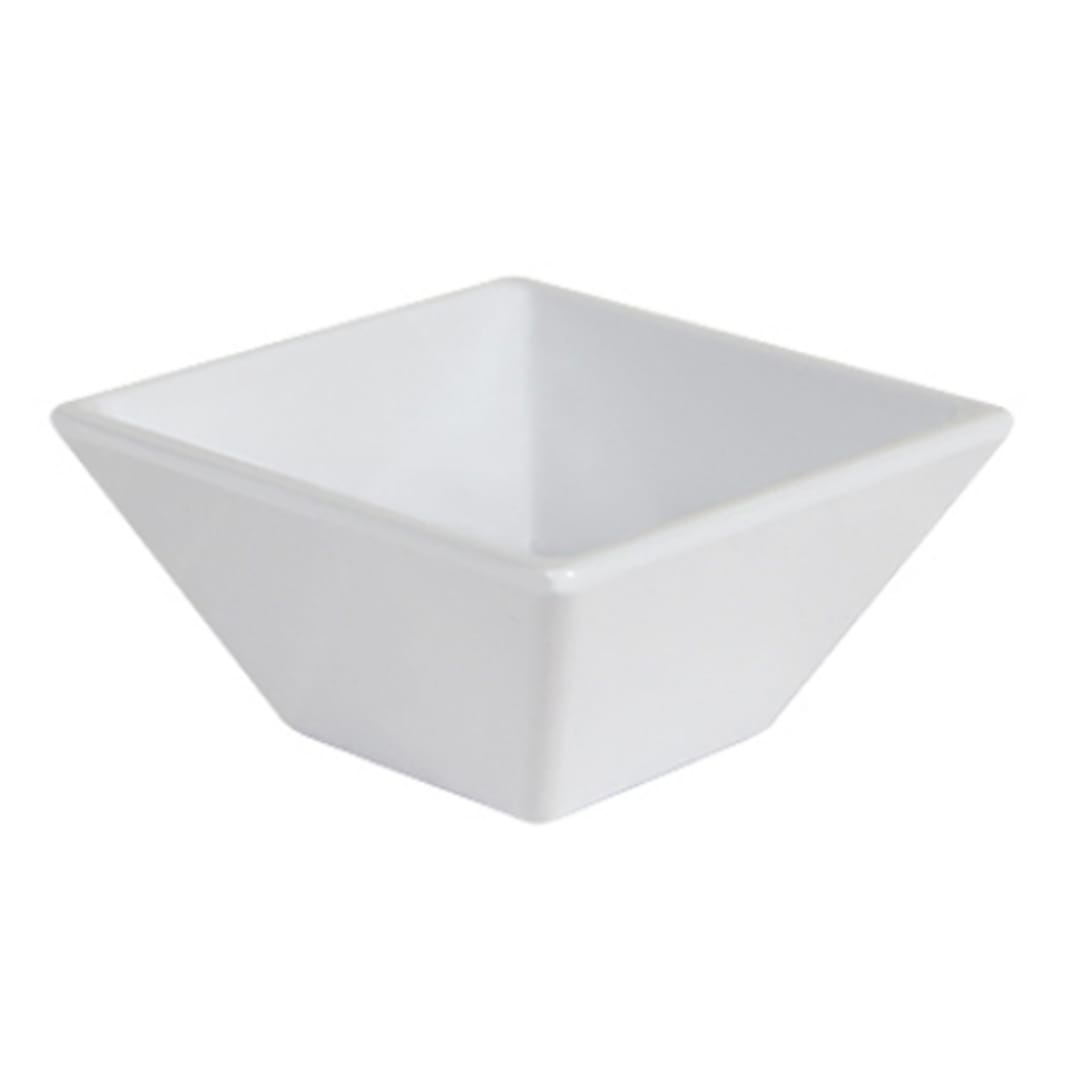 G.E.T. ML-278-W Siciliano White Melamine 8 Oz. Square Bowl