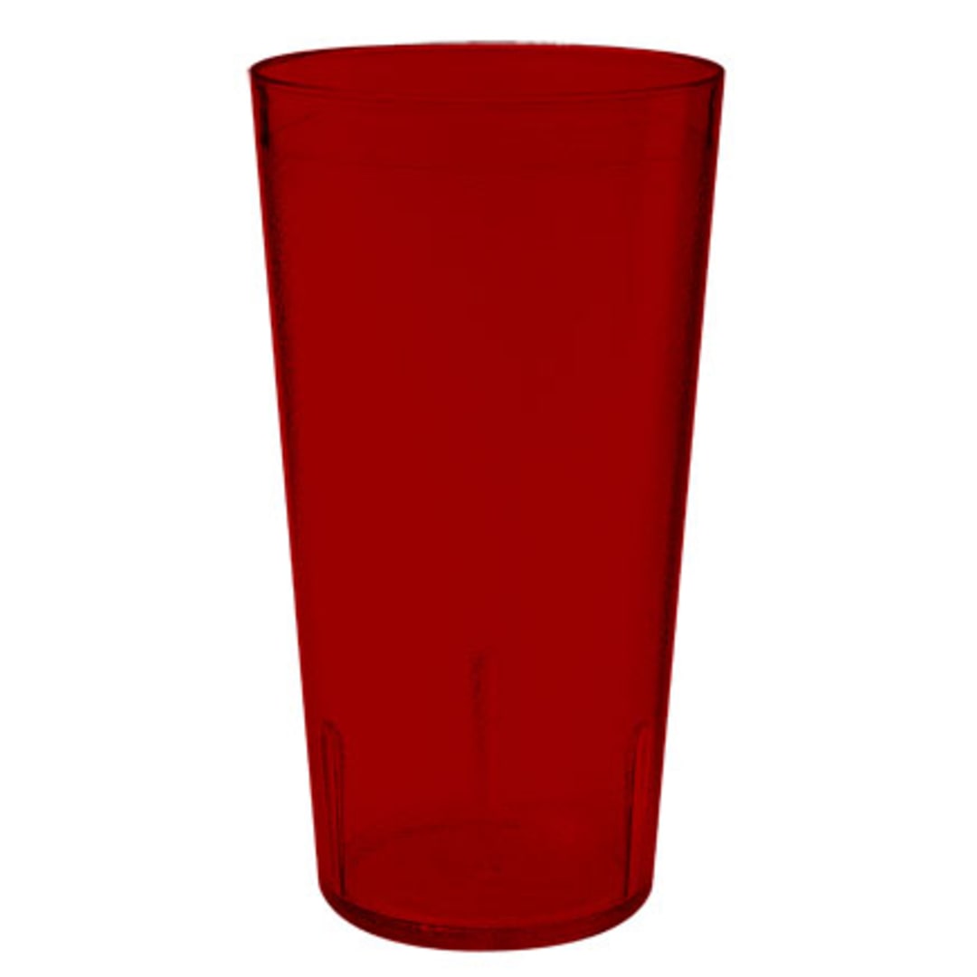 G.E.T. 6632-1-R Red 32 Oz. Tall Textured Tumbler