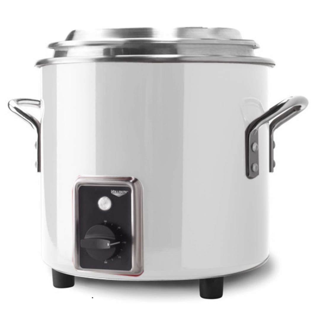 Vollrath® 7217750 7 Qt Pearl White Stock Pot Kettle Rethermalizer