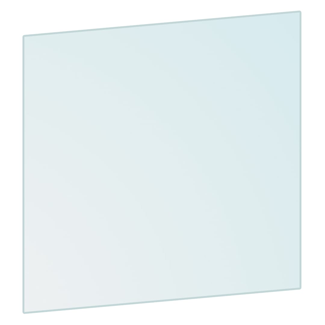 Isinglass WF003-610-24-1 Cake Case 24" Square Bottom Shelf - 2 / CS
