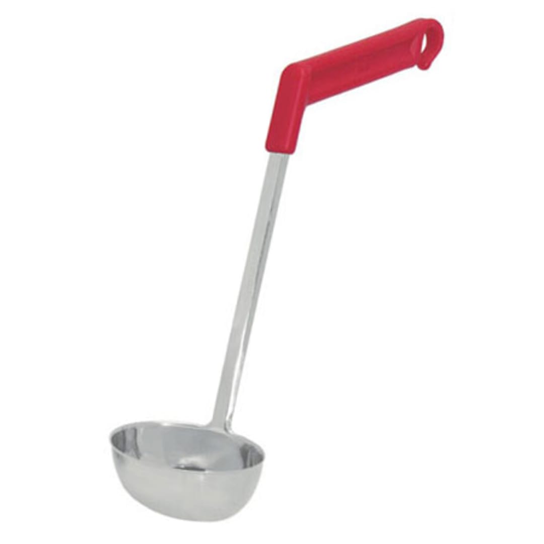 1880 Hospitality LOV-40ECH 4 Oz. Stainless Steel Oval Ladle