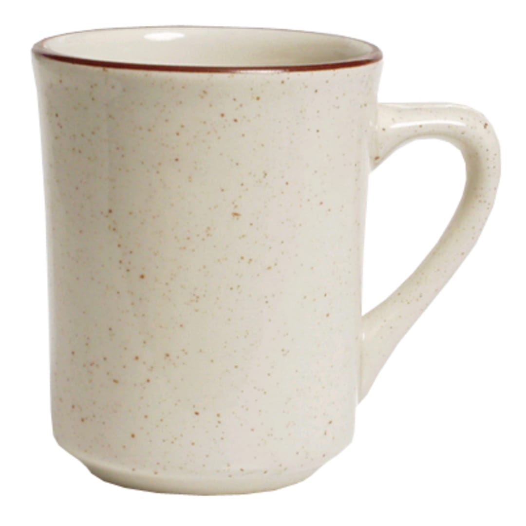 Tuxton TBS-017 Bahamas 8 Oz. Eggshell Tiara Mug