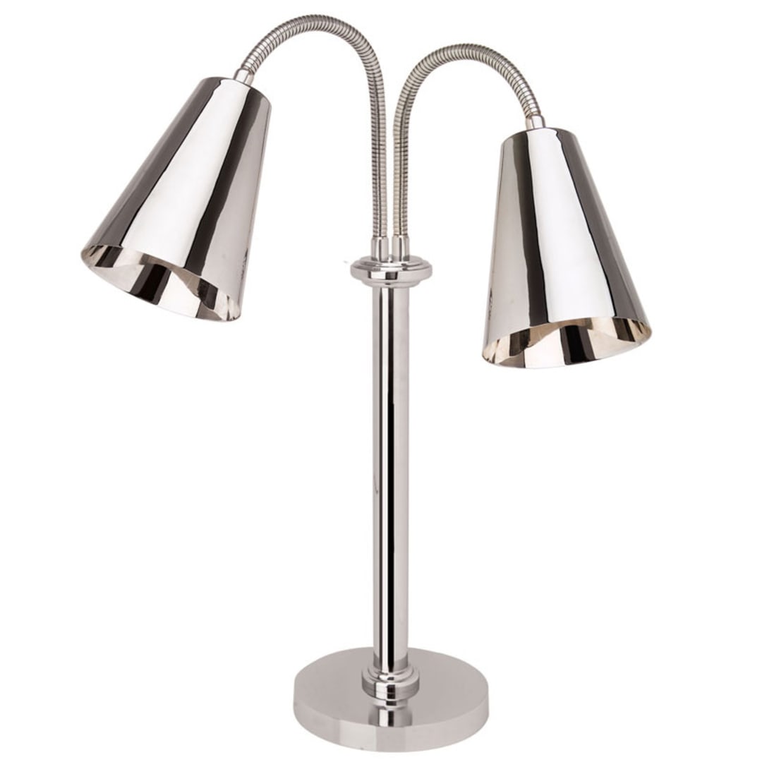 Eastern Tabletop 9642 Chrome Self Standing Double Cone Lamp