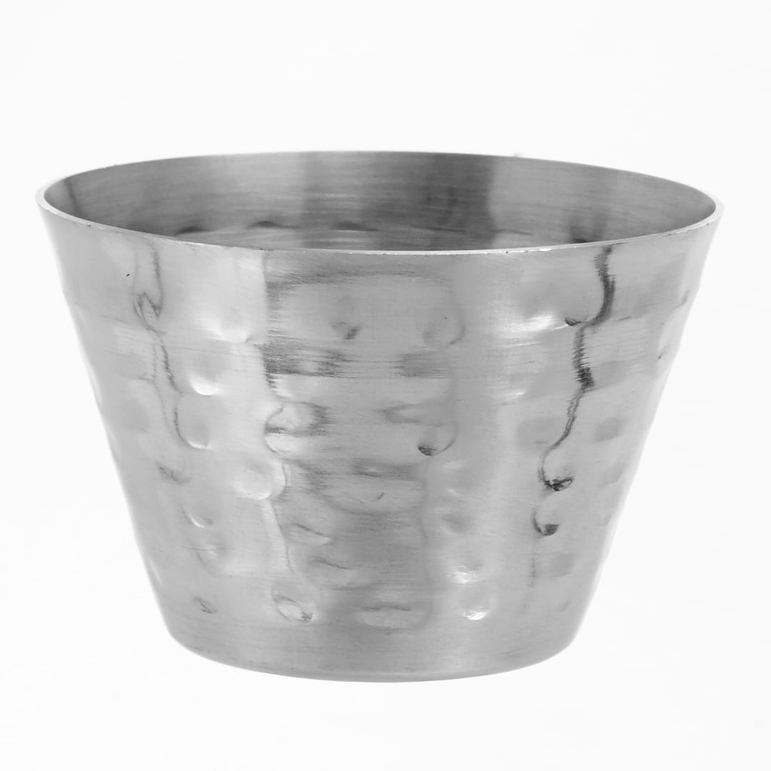 American Metalcraft HAMSC4 Hammered S/S 4 Oz. Sauce Cup - Dozen