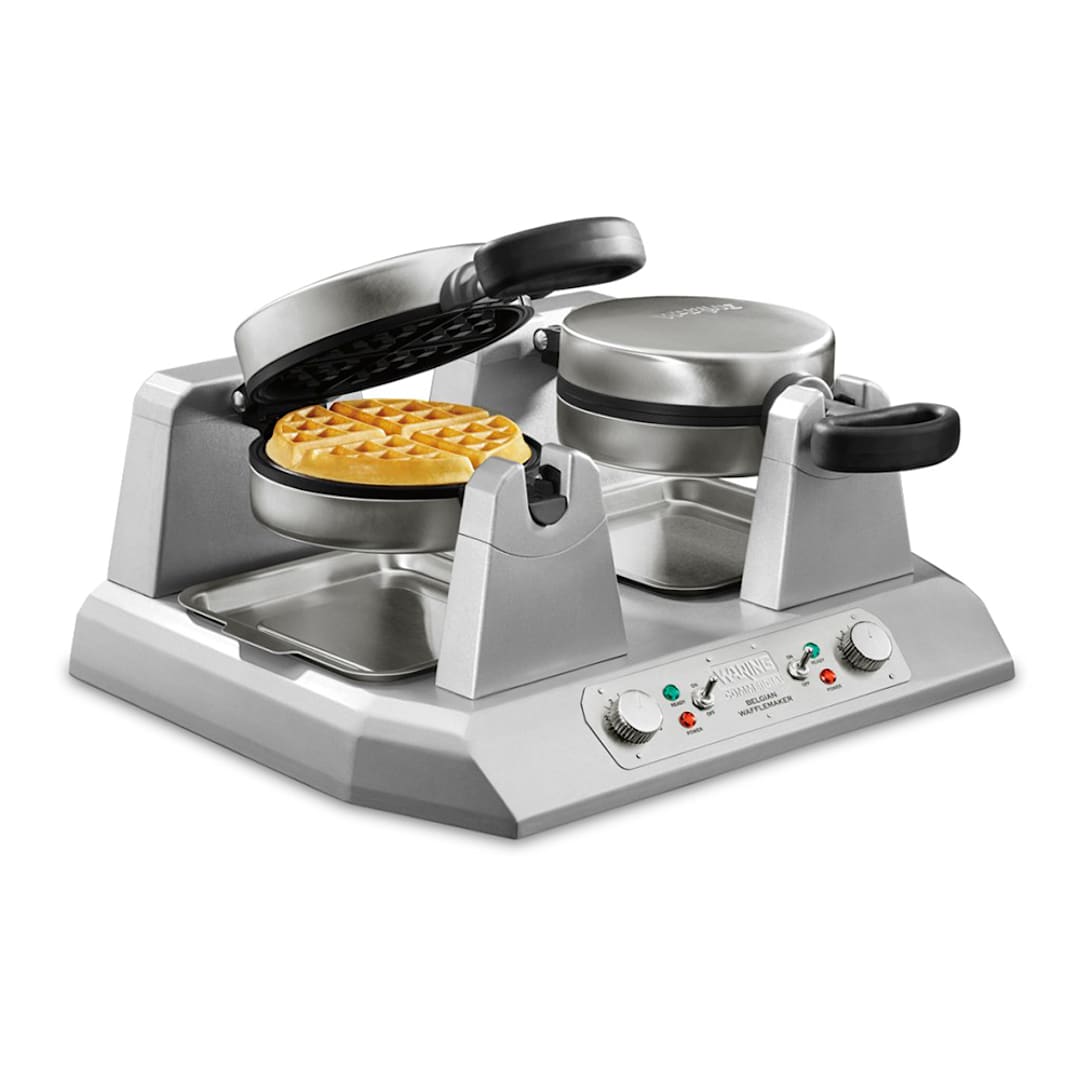 Waring® WW250B Double Side-By-Side 208V Belgian Waffle Maker