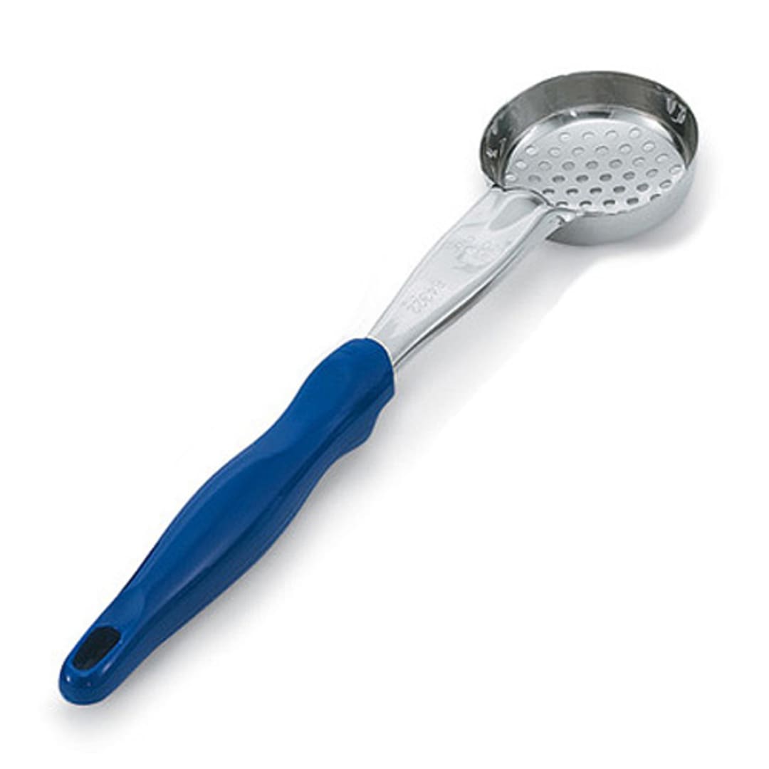 Vollrath® 6432230 Blue 2 Ounce Round Perforated Spoodle®