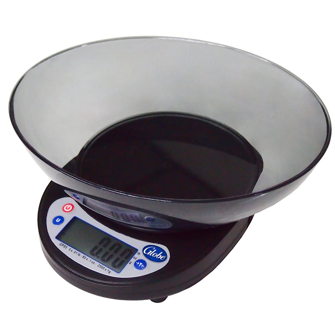 Globe Food GPS5 5 Lb. Digital Portion Control Scale w/ Ingredient Bowl