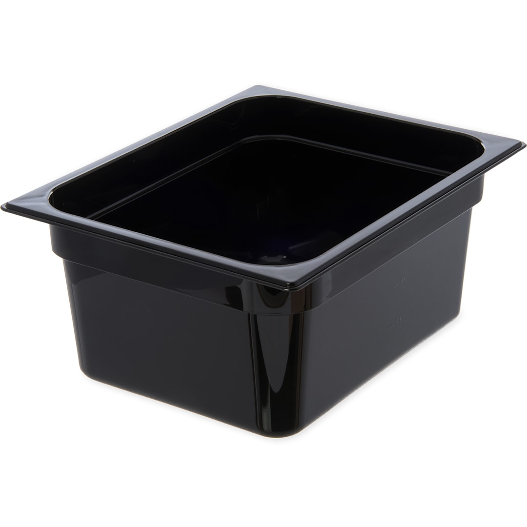 Carlisle 10222B03 StorPlus Black Half Size x 6" D Food Pan