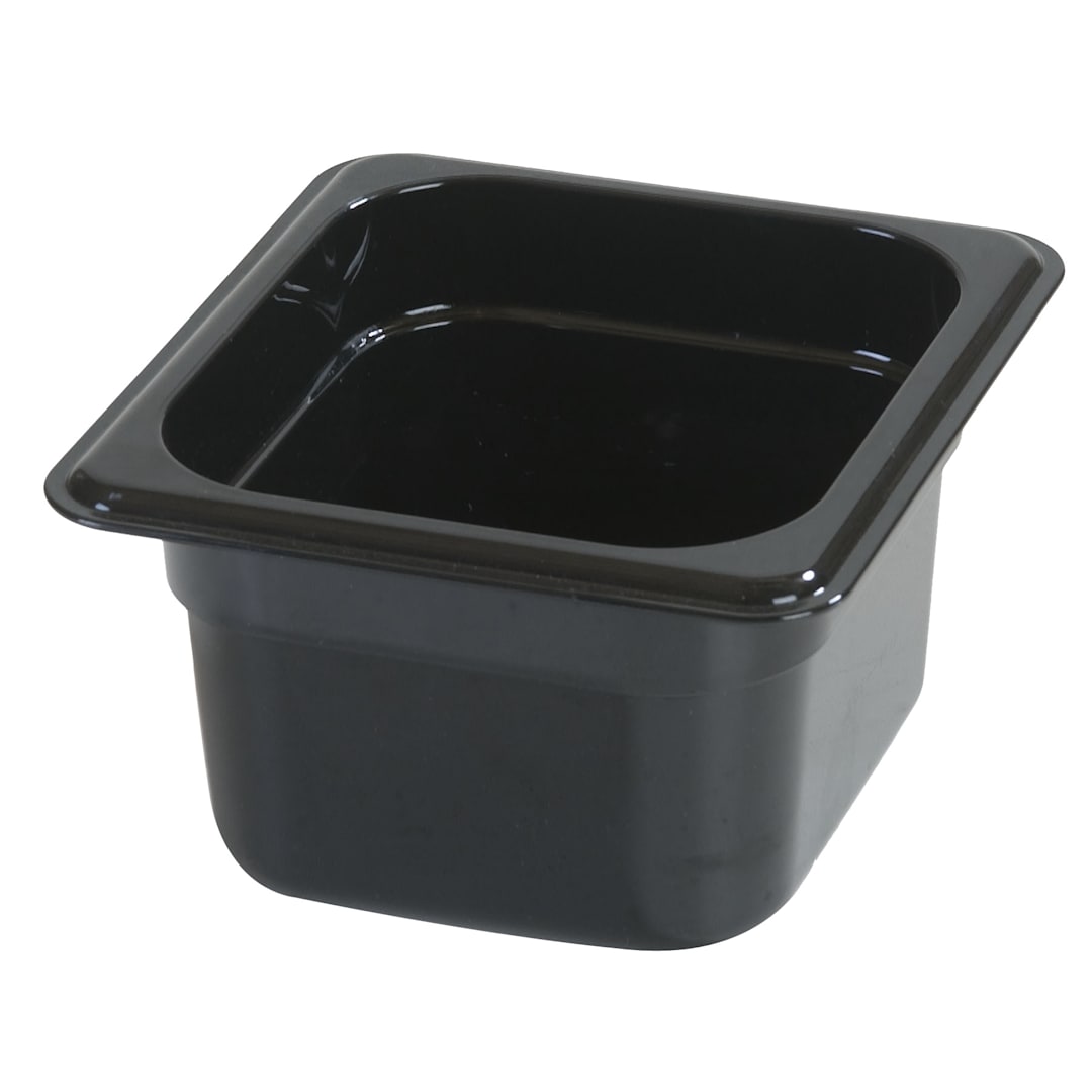 Carlisle 3068403 StorPlus Black 1/6-Size x 4" D Food Pan
