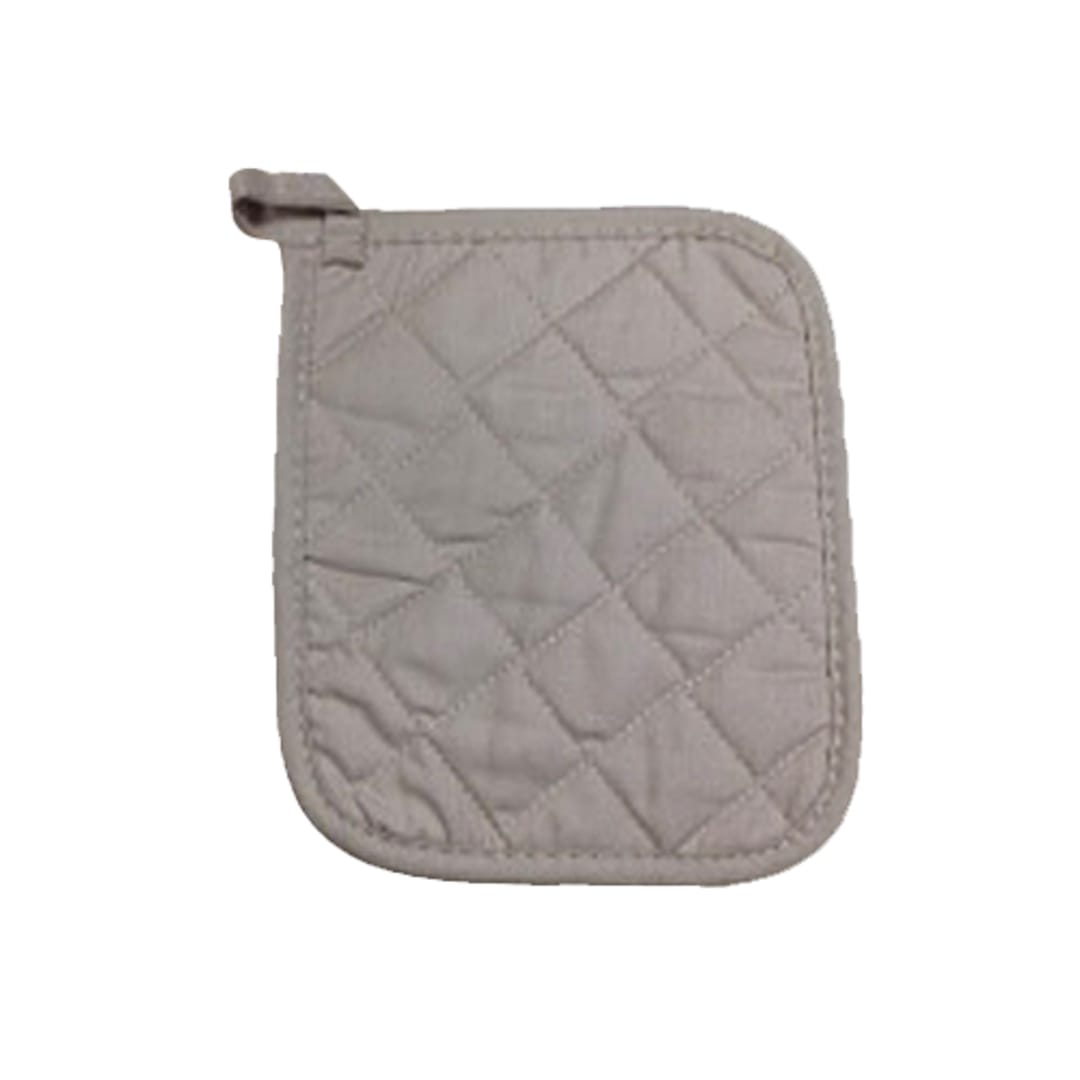 Darling Foodservice 7" x 8" Quilted Taupe Pot Holder PK = 12 Each