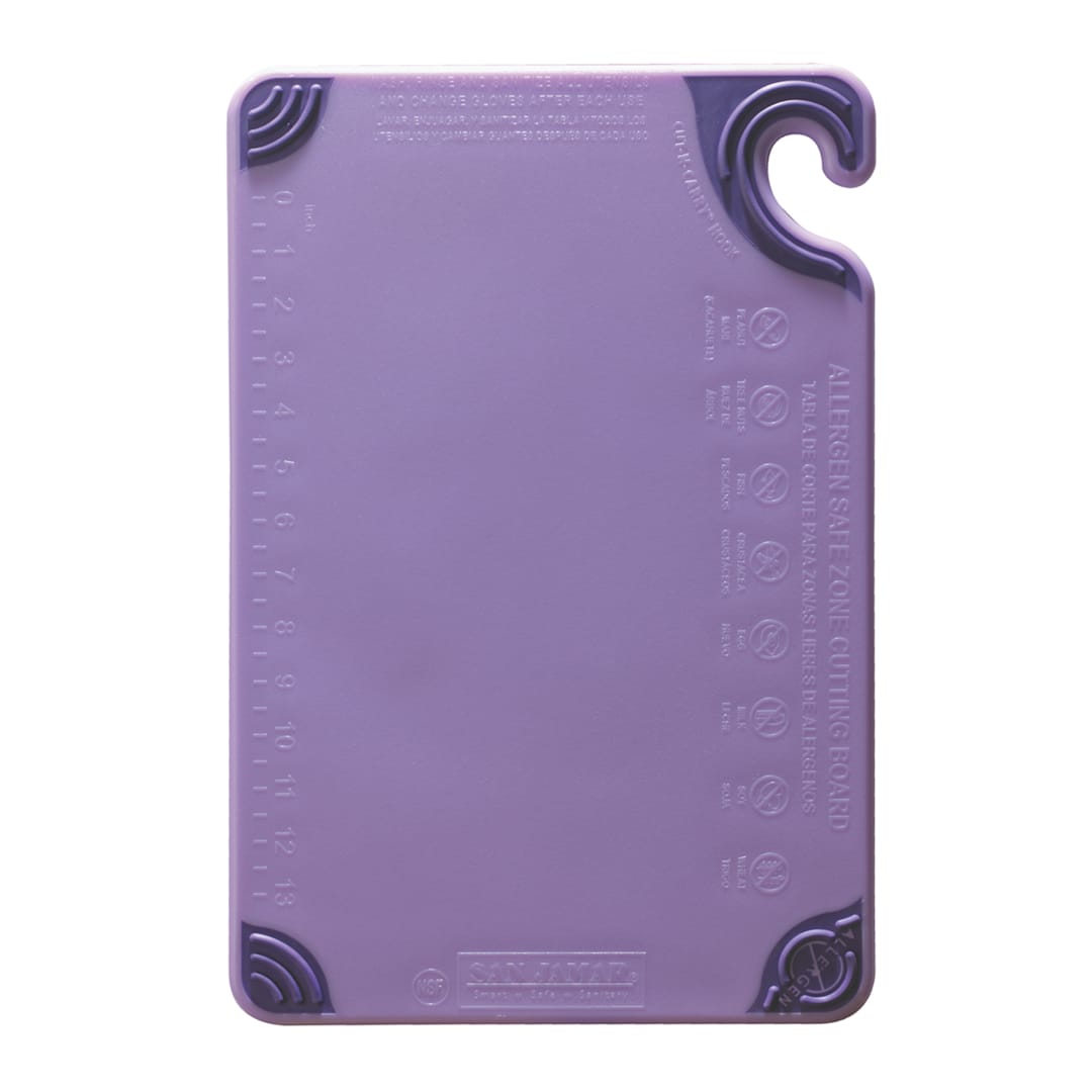 San Jamar CBG912PR Allergen Saf-T-Zone™ 9 x 12 Cutting Board