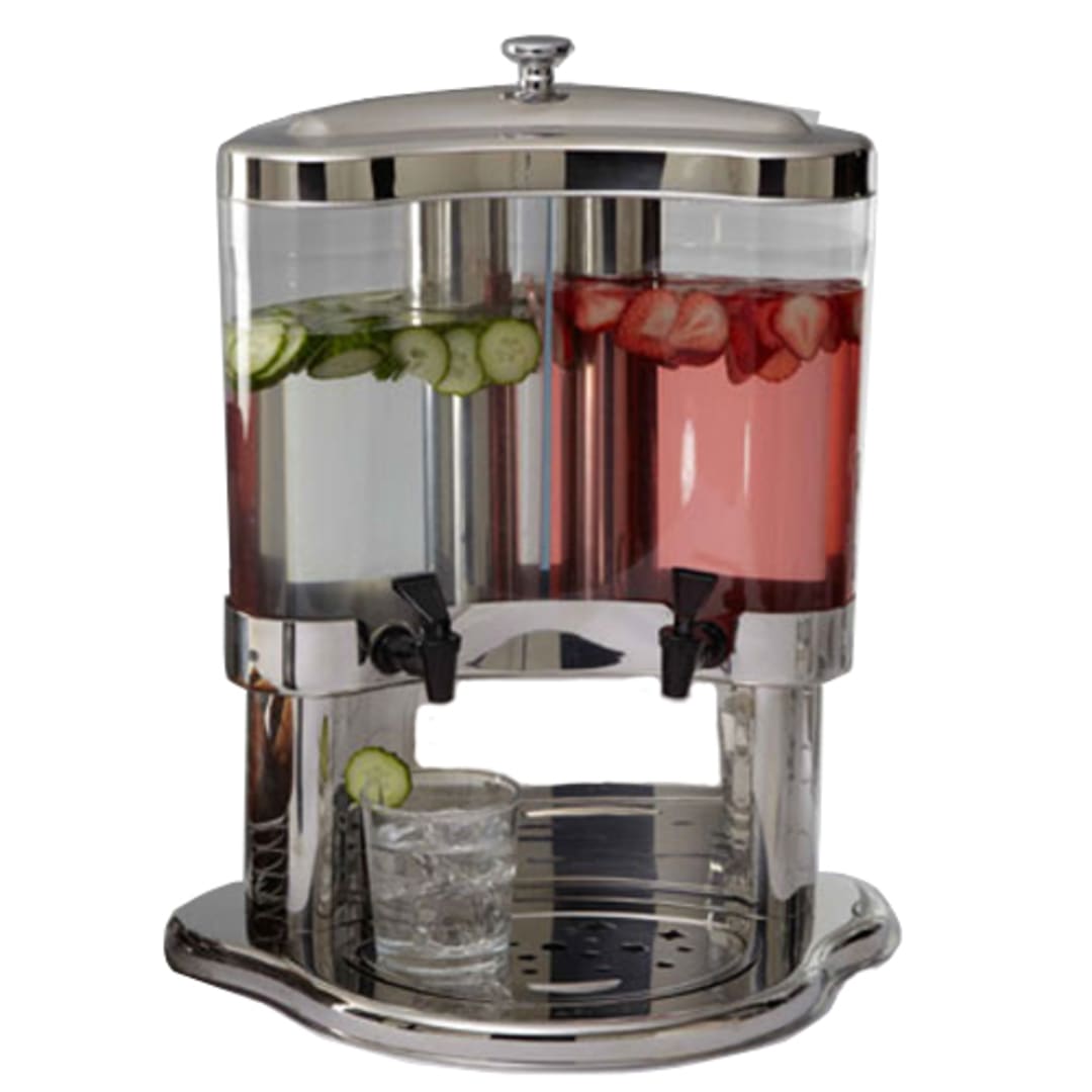 American Metalcraft JUICE12 S/S 5.3 Qt. Dual Beverage Dispenser
