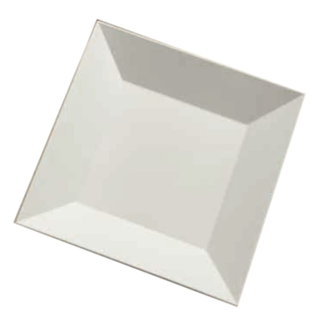 American Metalcraft SQP10 White Melamine 12" Square Serving Plate