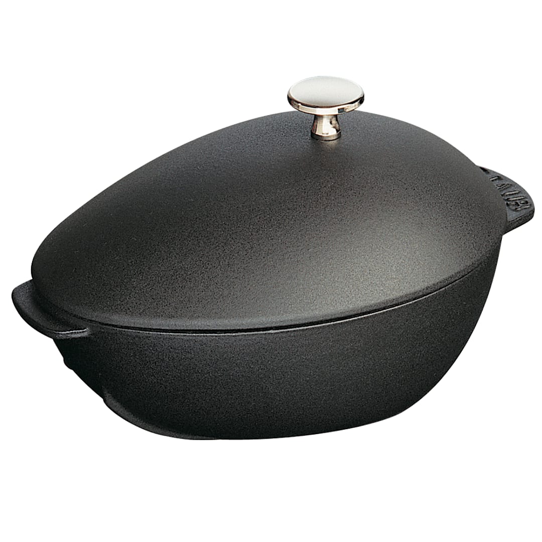 Staub USA 1102523 Black Cast Iron 2 Qt Mussel Pot