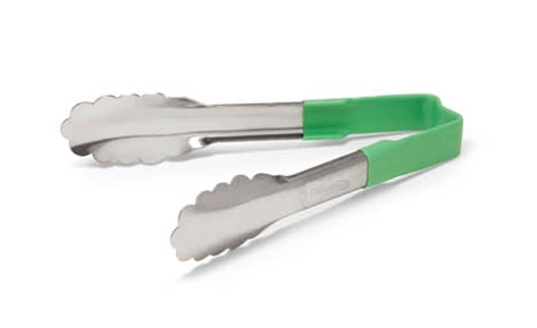 Vollrath 4780670 Kool-Touch® Green Handled 6" Utility Tong