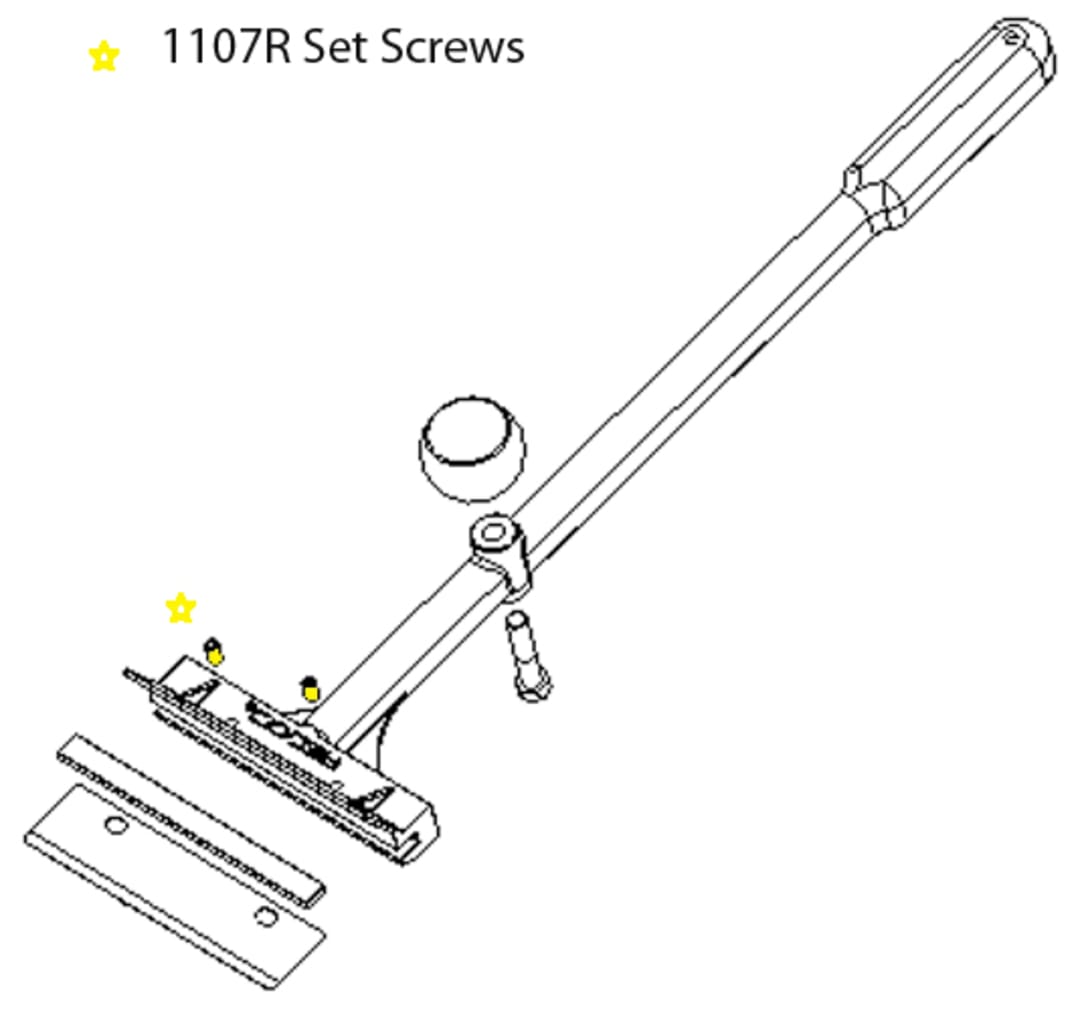 Vollrath 1107R Pressure Plate Screw Set for Redco GrillTender