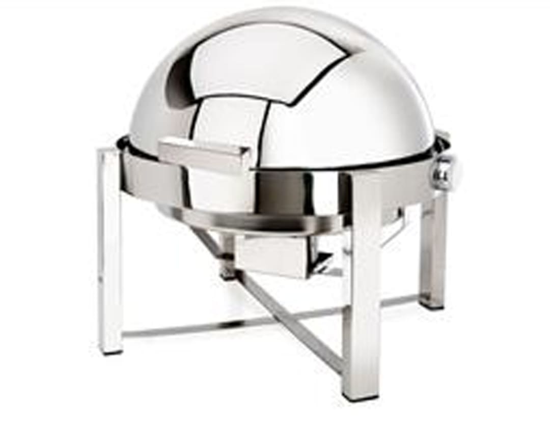 Eastern Tabletop 3148 Pillard P2 8 Quart Stainless Round Chafing Dish