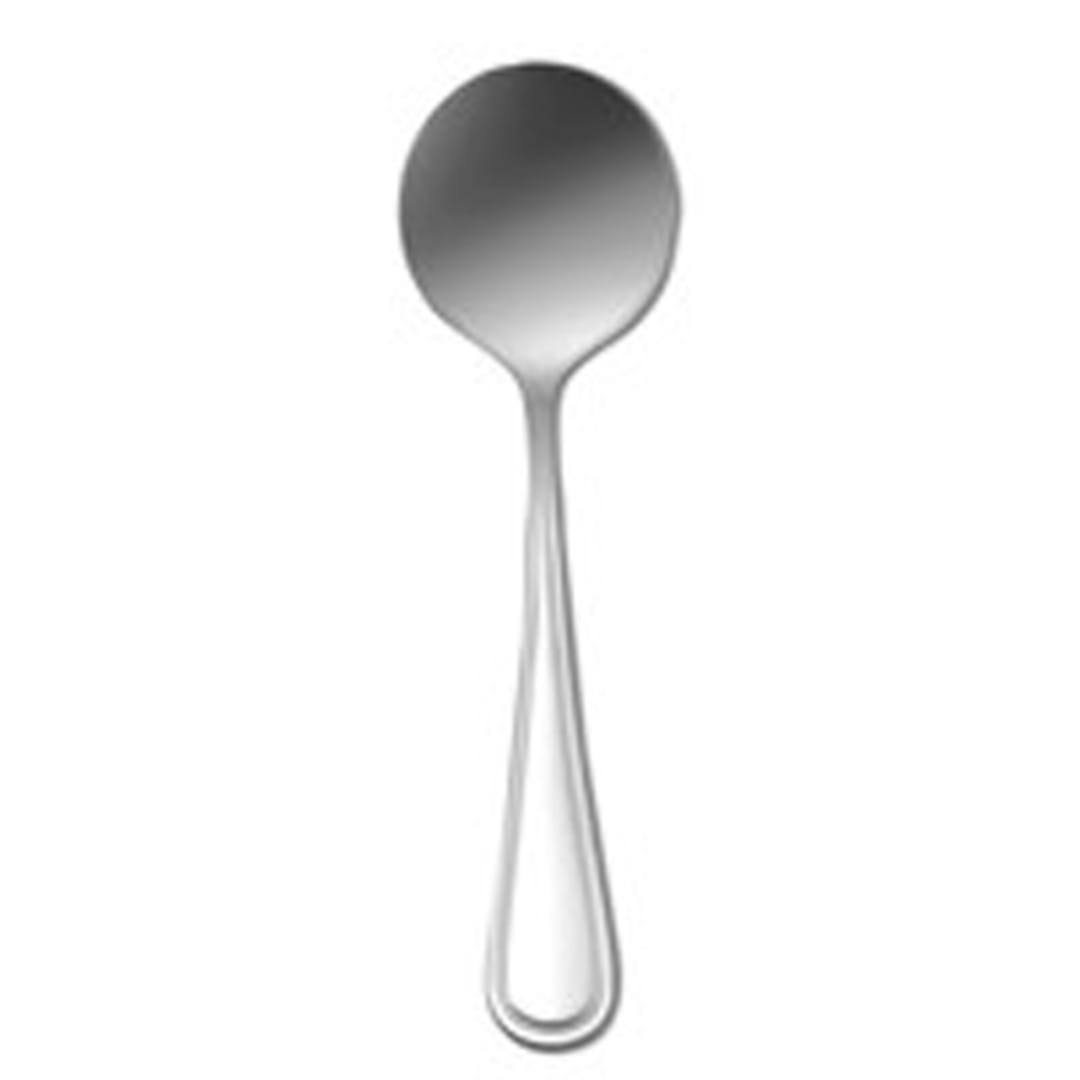 1880 Hospitality B914SBLF New Rim II S/S Bouillon Spoon - Dozen